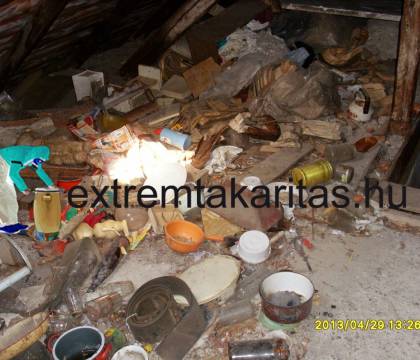 Padlás,pince lomtalanítása